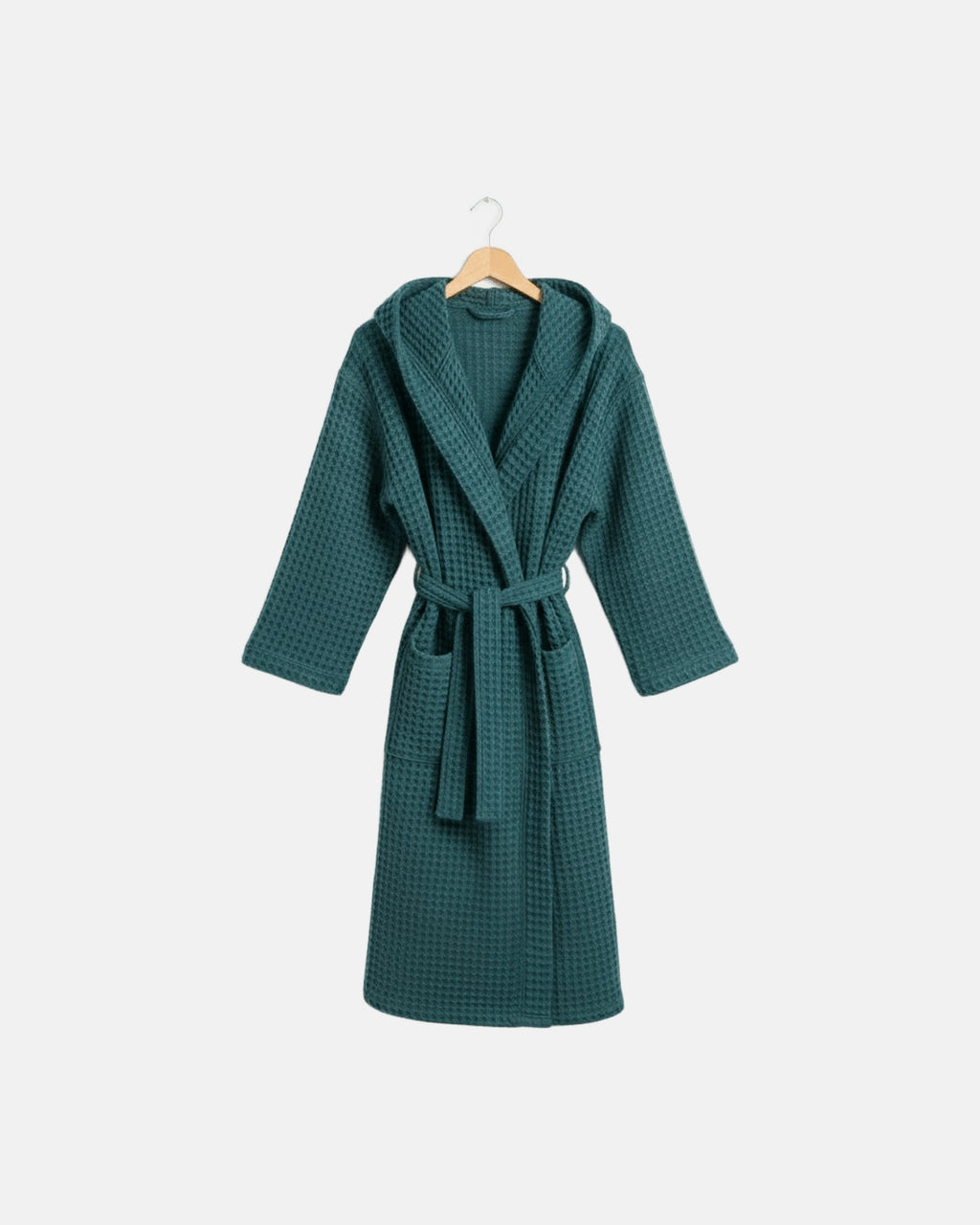 Dressing Gown Waffle Bleu Canal