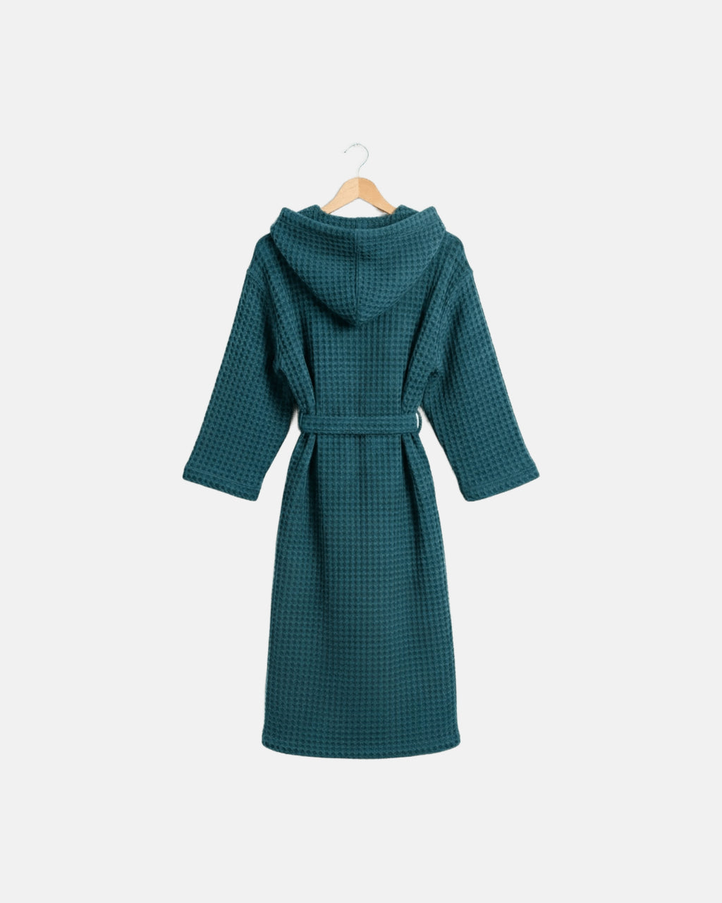 Dressing Gown Waffle Bleu Canal
