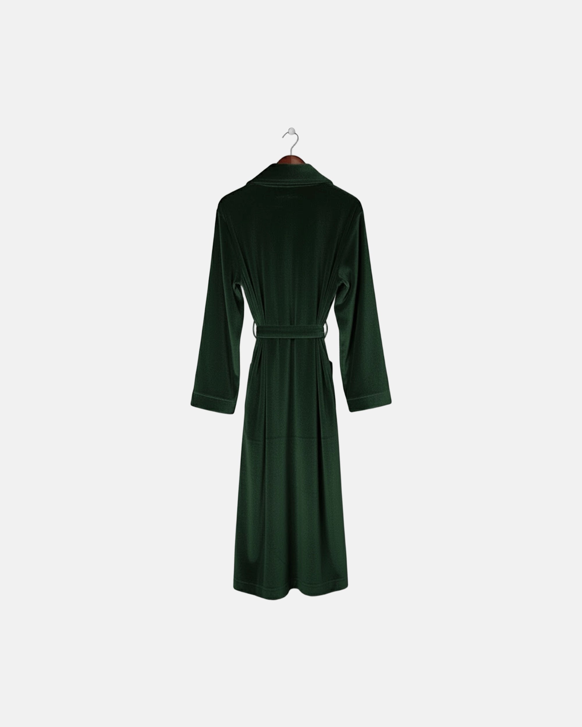 Dressing Gown Velvet Vert Tuileries