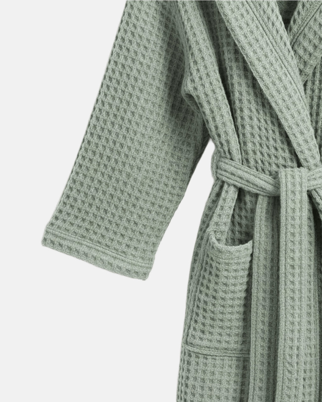 Dressing Gown Waffle Sauge Chaumont