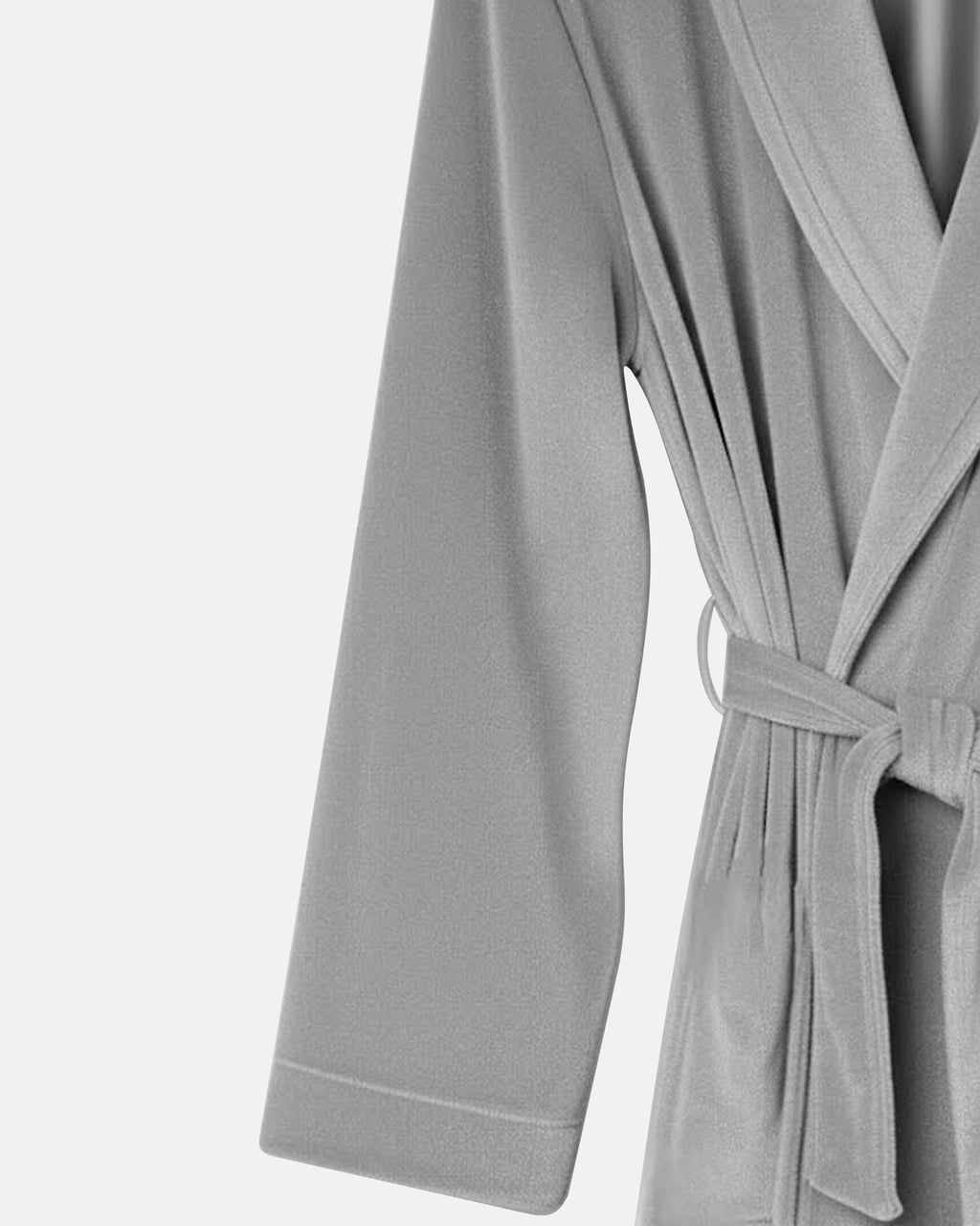 Dressing Gown Velvet Gris Orsay