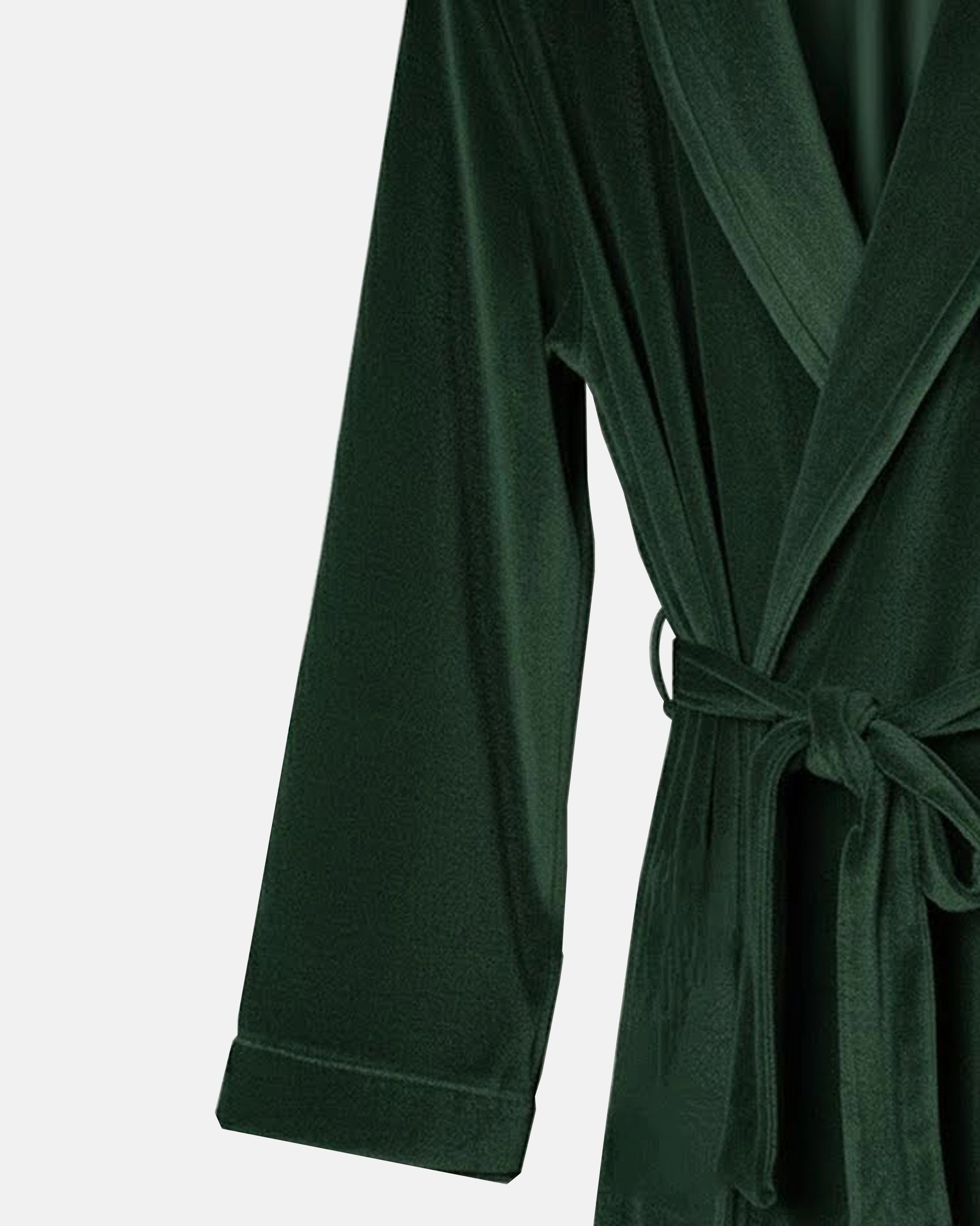 Dressing Gown Velvet Vert Tuileries