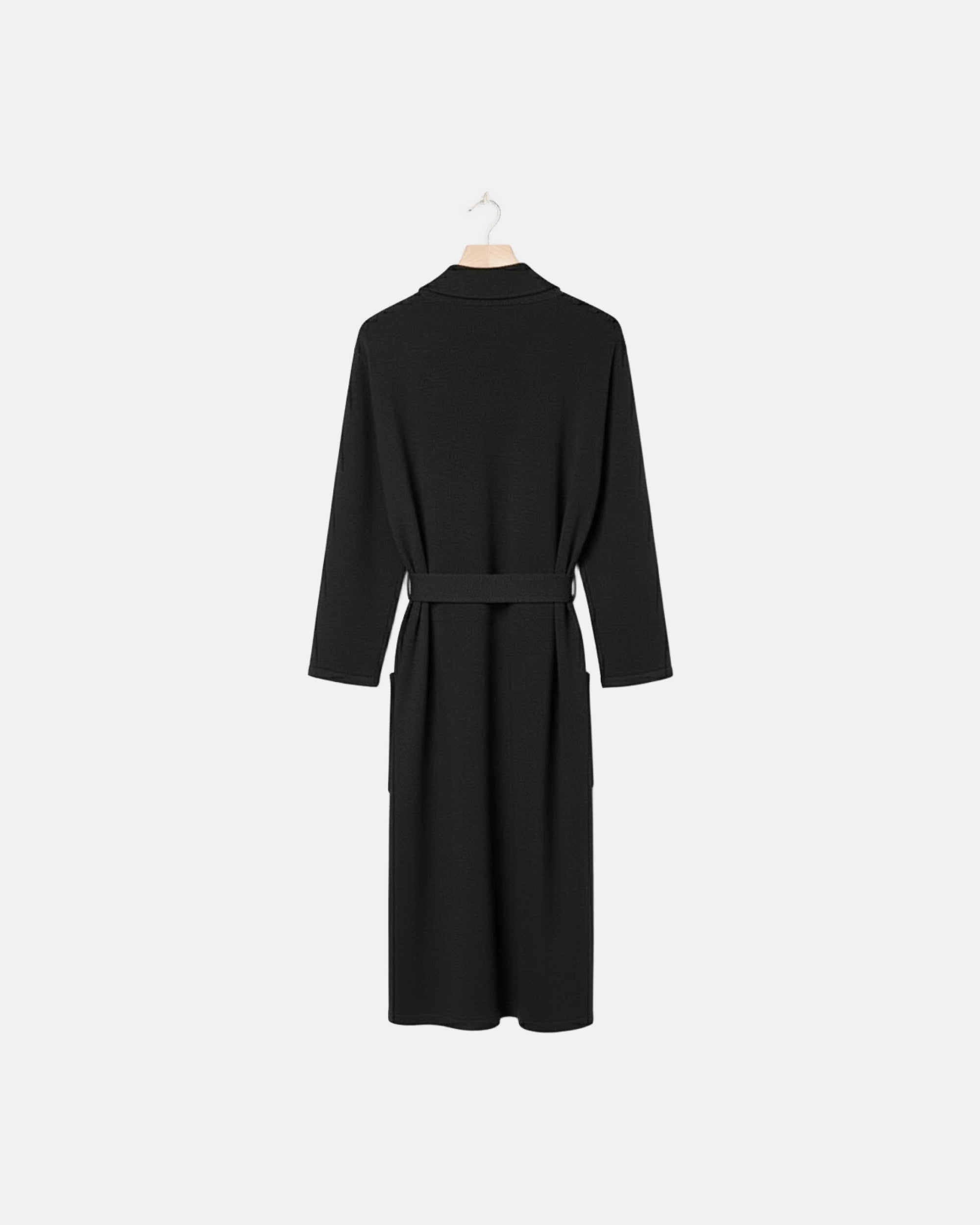 Dressing Gown Cashmere Noir Rivoli
