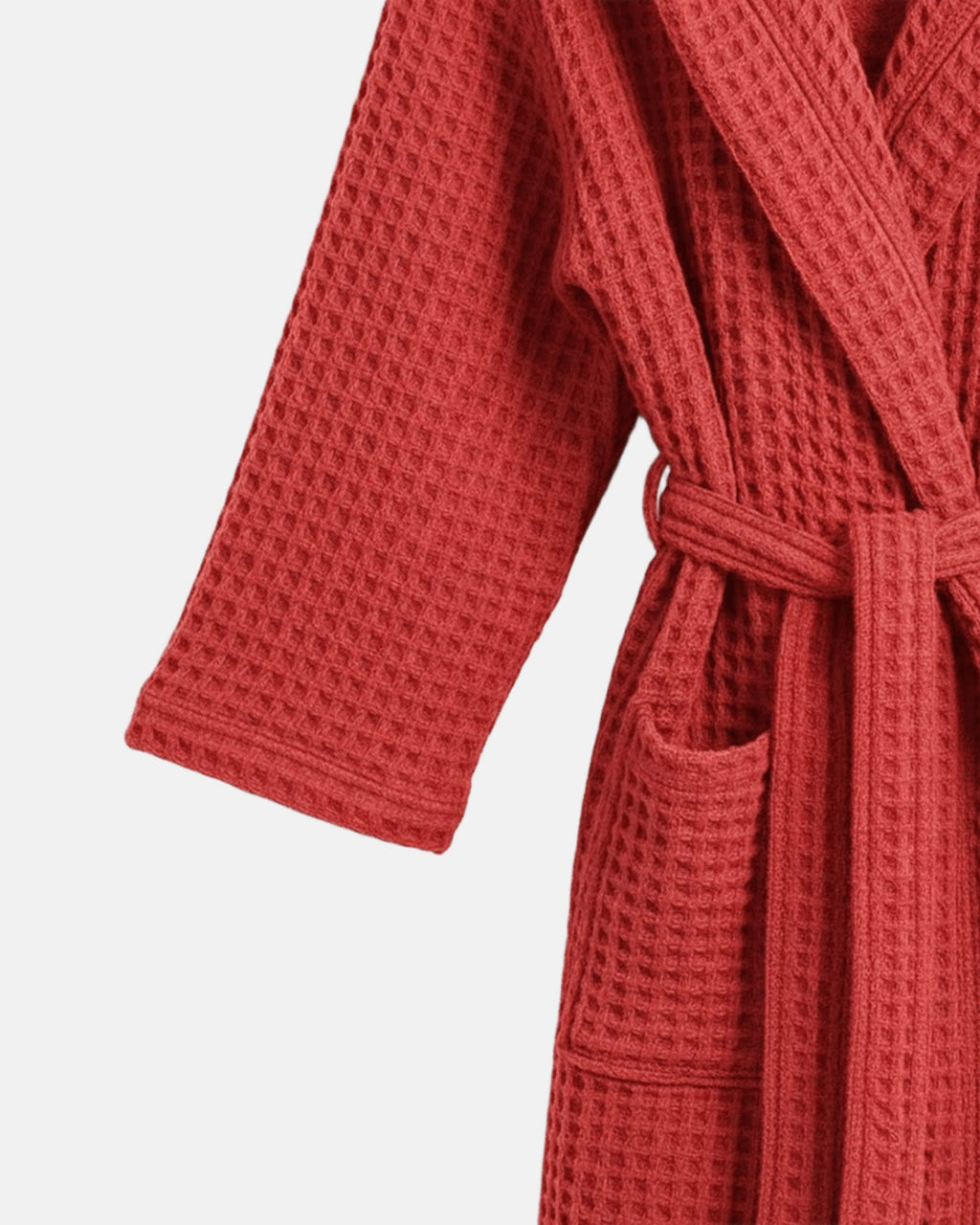 Dressing Gown Waffle Rouge Château