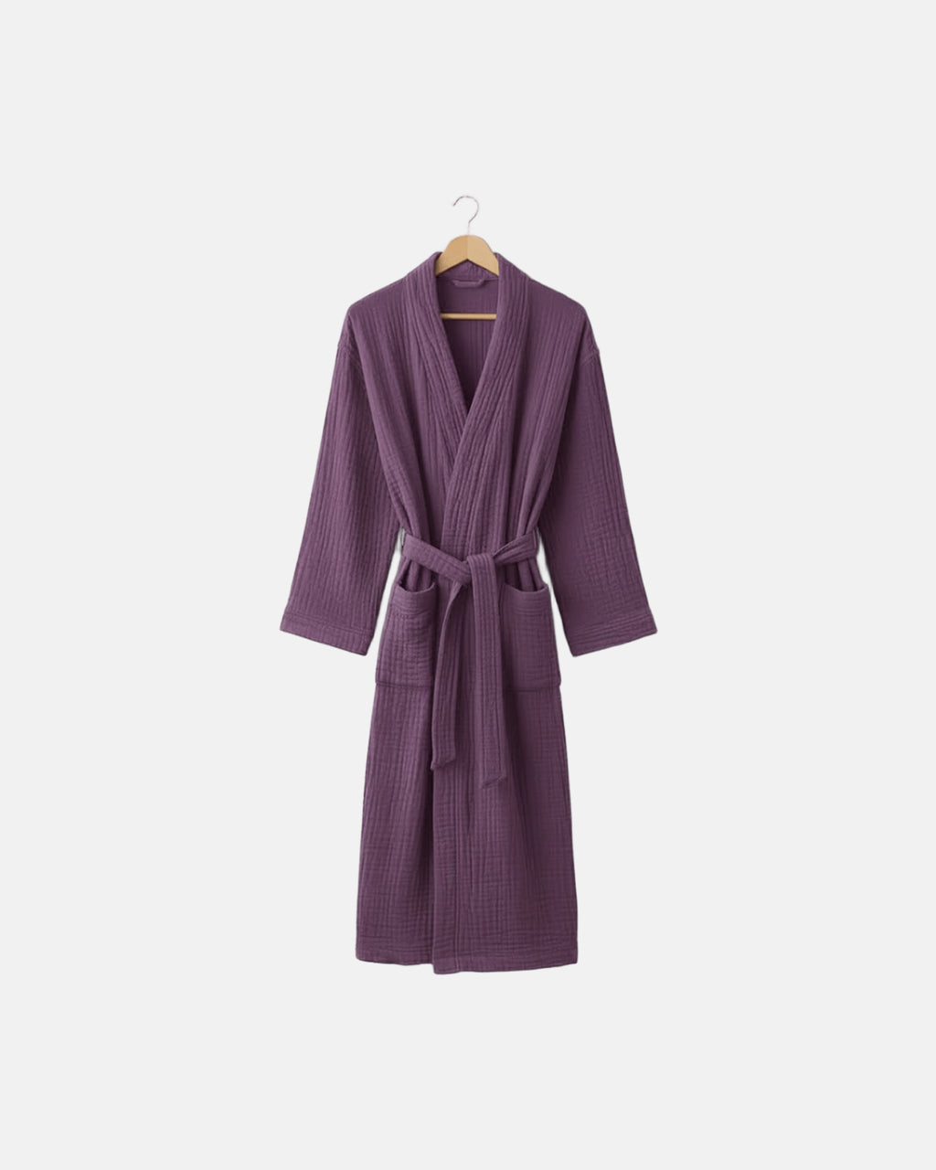 Dressing Gown Muslin Prune Tournelle