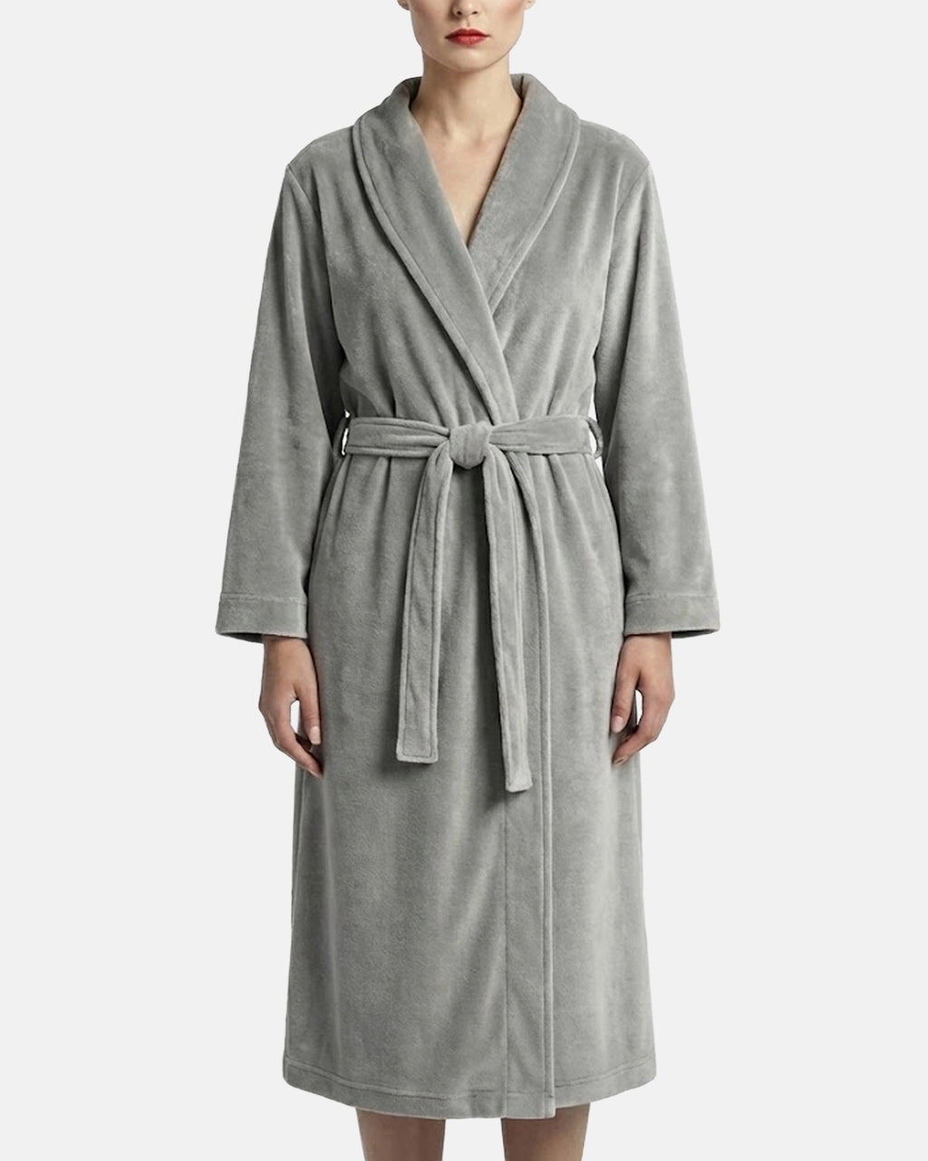 Dressing Gown Velvet Gris Orsay
