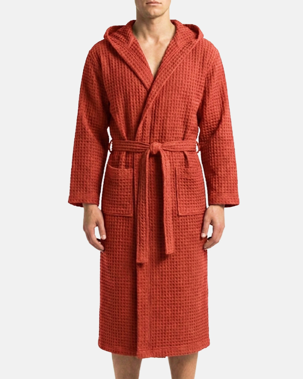 Dressing Gown Waffle Rouge Château