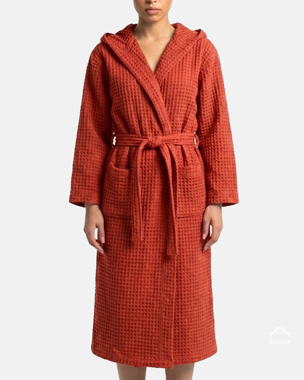 Dressing Gown Waffle Rouge Château